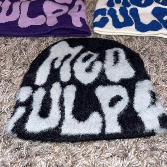 Set of 3 Mea Culpa skull caps stocking hats - Picture 4 of 7